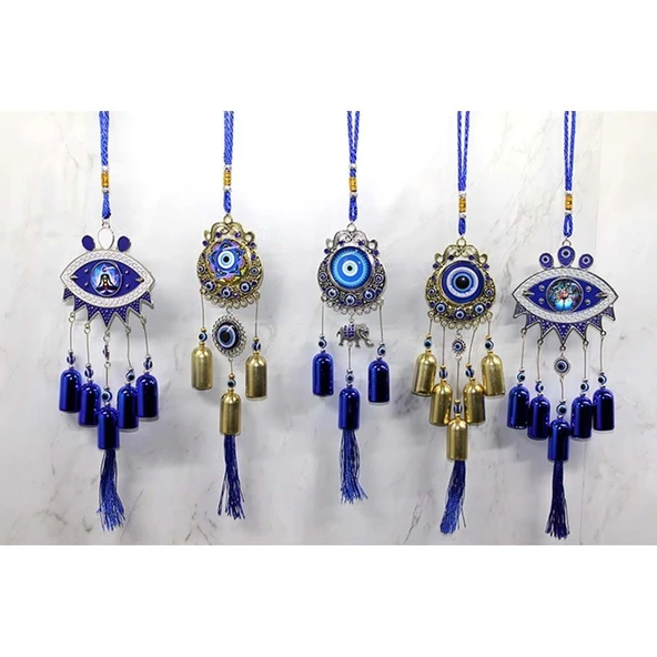 Metal Nazar Boncuğu Çan - Resim 2