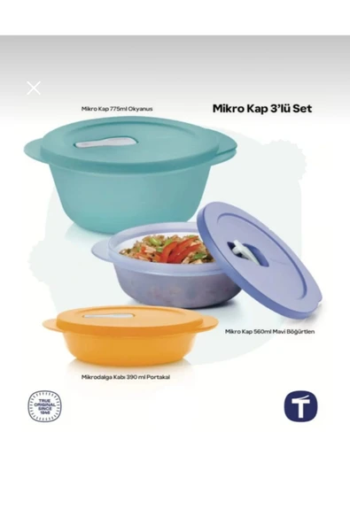 Tupperware Micro set 3 lü ürün görseli 1