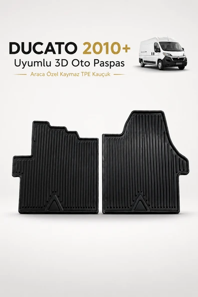 DUCATO 2010+ 3D Oto Paspas Araca Özel Kaymaz TPE Kauçuk Paspas ürün görseli 1