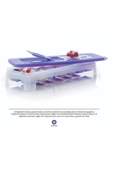 Tupperware Alaska Buz Devri Buz Kalıbı 14'lü Hsgl Mor - Resim 5