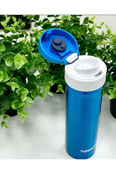 Tupperware Mavi Simli Termos 430 Ml - Resim 3
