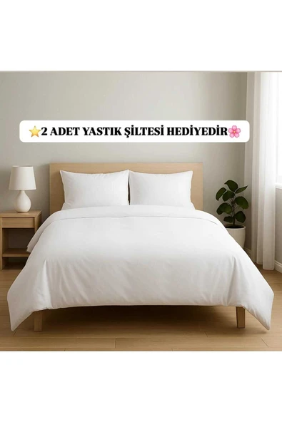 Loova NEVRESİM ŞİLTESİ ÇİFT KİŞİLİK MİTİL-İÇ KILIFI-ASTAR KILIFI PAMUKLU BEYAZ ürün görseli 1