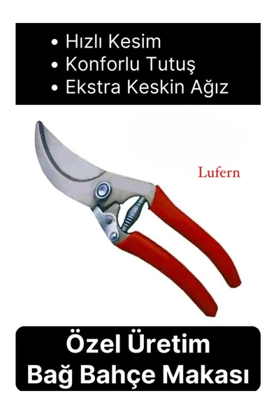 Özel Üretim Bağ Ağaç Budama Makası Üzüm Bahçe Çiçek Gül Bitki Narenciye Eğri Dal Kesme Aleti ürün görseli 1