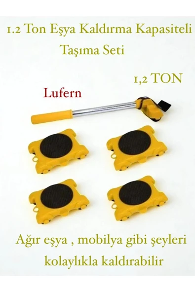 1.2 Ton Premium 1. Sınıf Malzeme Eşya Kaldırma Taşıma Seti Krikosu Kaldıraç Pratik Kolay Yük Taşıma ürün görseli 1