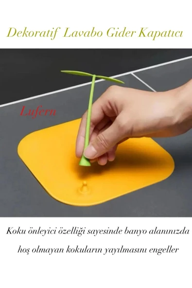 Dekoratif Lavabo Gider Kapatıcı Küvet Koku Önleyici Banyo Kötü Koku Silikon Ped Kare Esnek Yapılı ürün görseli 1