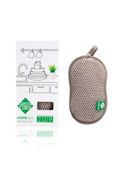 GREENWAY REKLAM GREENWAY 08103 HOME S15 Bulaşık Süngeri, gri ürün görseli 1