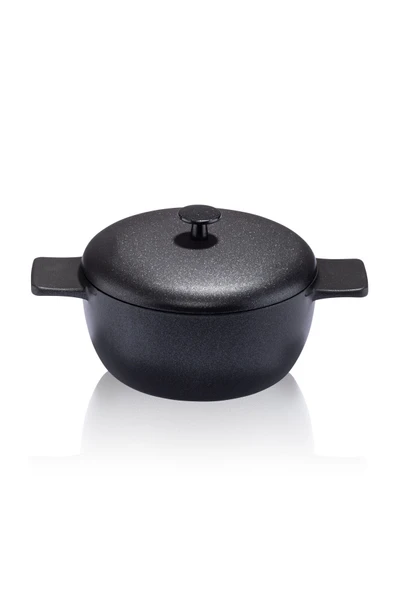 CooknKeep Siyah Inci Derin Tencere 2’li Set - Resim 3