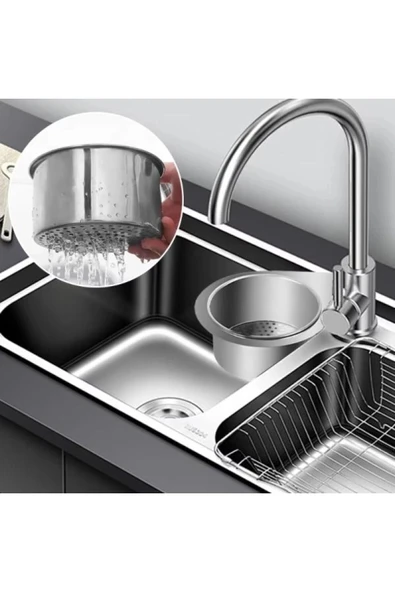 Yüksek Kalite Premium Kuğu Tasarımlı Paslanmaz Lavabo Drenaj Sepeti Paslanmaz Çelik Süzgeç ürün görseli 1