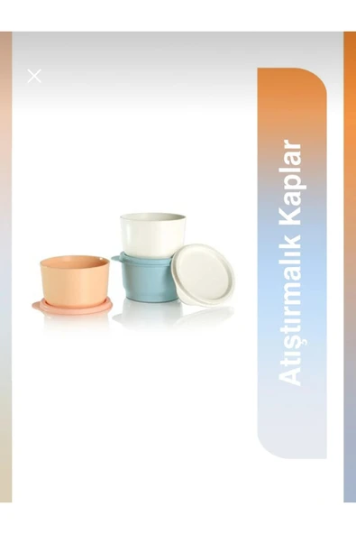 Tupperware Atıştırmalıl 140 ml 3 lü set ürün görseli 1
