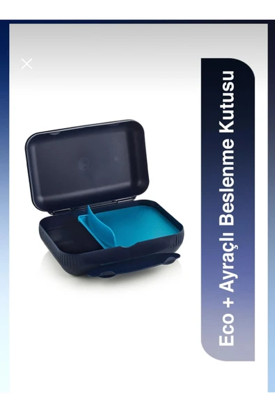 Tupperware Bölmeli Beslenme kutusu larcivert ürün görseli 1