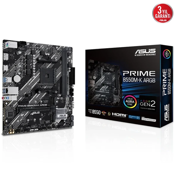 ASUS MB PRIME B550M-K ARGB ürün görseli 1