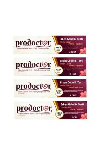 Prodoctor Pratik Erken Gebelik Testi 4 Adet ürün görseli 1
