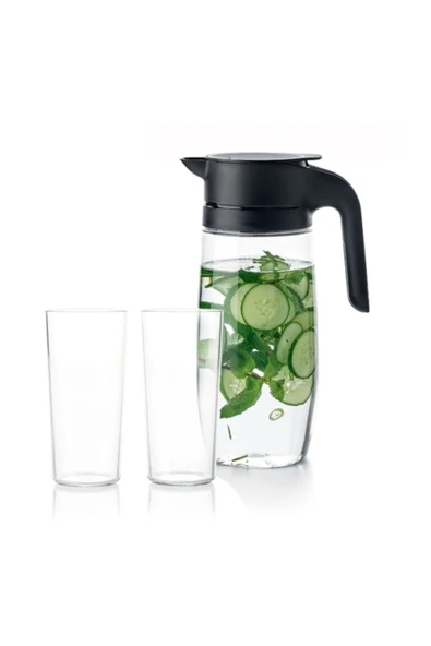 Tupperware Royal Sürahi Bardak Set ( Sürahi 1.7 Lt-2xbardak ) Hsgl ürün görseli 1
