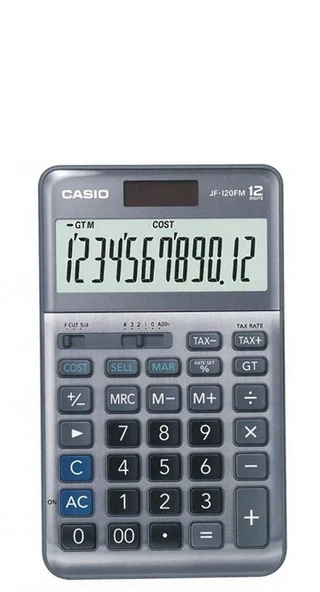 Casio JF-120FM 12 Hane Masa Üstü Hesap Makinesi ürün görseli 1
