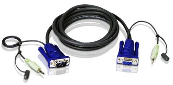 Aten 2L-2402A Vga-Audio Cable  (1,8 Metre) ürün görseli 1