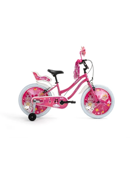 BİSAN QUEEN KIZ ÇOCUK BİSİKLETİ 30CM V 20 JANT METALİK PEMBE PEMBE ürün görseli 1