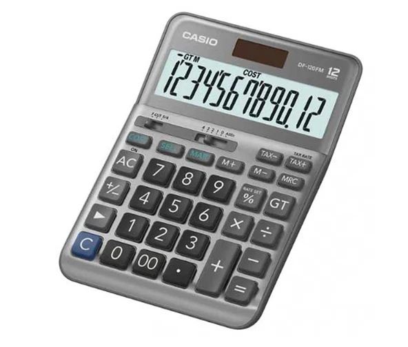 Casio DF-120FM 12 Hane Masa Üstü Hesap Makinesi ürün görseli 1