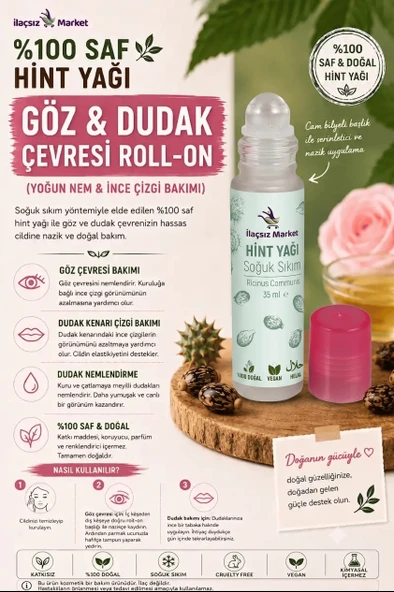 Hint Yağı Göz ve Dudak Çevresi Roll-On - 15 CC ürün görseli 1