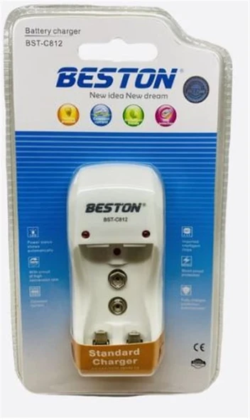 Beston C812 2 li  Pil Şarj Cihazı AA-AAA-9V ürün görseli 1