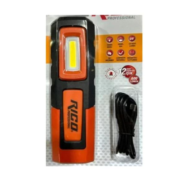 Rico RC0031 600 Lümen LED Şarjlı El Feneri ürün görseli 1