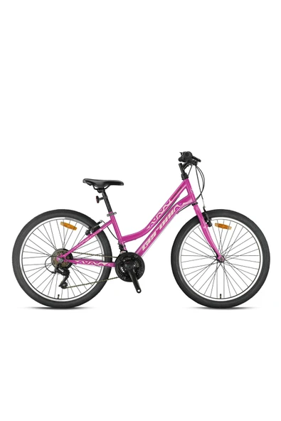 GERONI SWAN LADY - 24" - MTB -13'- 21 Vites - V.B - Neon Pembe-Bej/Füme Çocuk Bisikleti ürün görseli 1