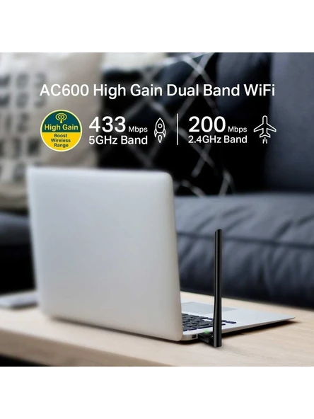 TP-LINK Archer T2U Plus USB Adapter - Resim 2