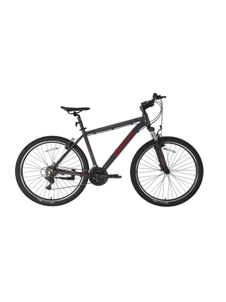 BİSAN ATLAS ERKEK DAĞ BİSİKLETİ 43CM V 26 JANT 21 VİTES PARLAK GRİ KIRMIZI ürün görseli 1