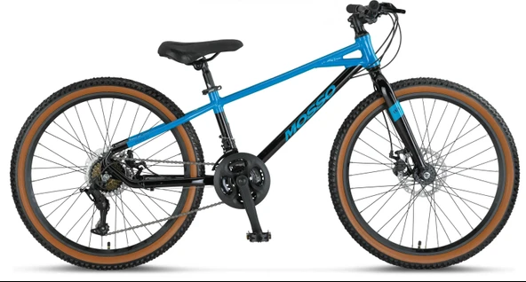 MOSSO DEMARCH M-24-MD ERKEK DAĞ BİSİKLETİ  280H 24 JANT 21 VİTES BLUE BLACK ürün görseli 1