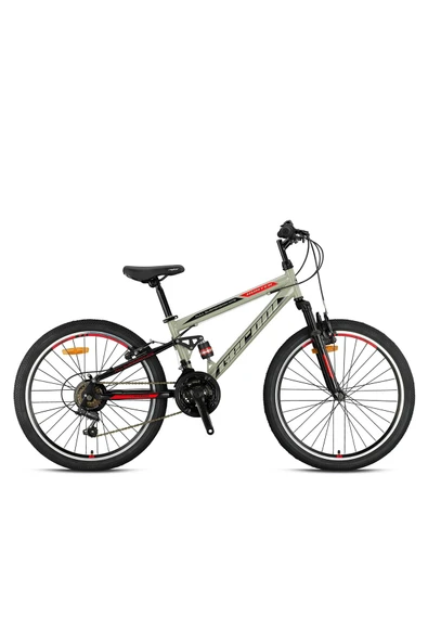 GERONI HUNTER - 26" - MTB - 16' - 21 Vites - V.B - Bej-Siyah/Kırmızı Çocuk Bisikleti ürün görseli 1