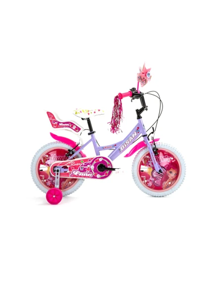 BİSAN ROSE KIZ ÇOCUK BİSİKLETİ 26CM V 16 JANT METALİK LİLA PEMBE ürün görseli 1