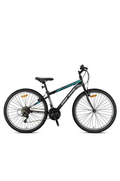 GERONI MARS - 24" MTB - 13' - 21 Vites - V.B  - Mat Siyah-Gri/Turkuaz Çocuk Bisikleti ürün görseli 1