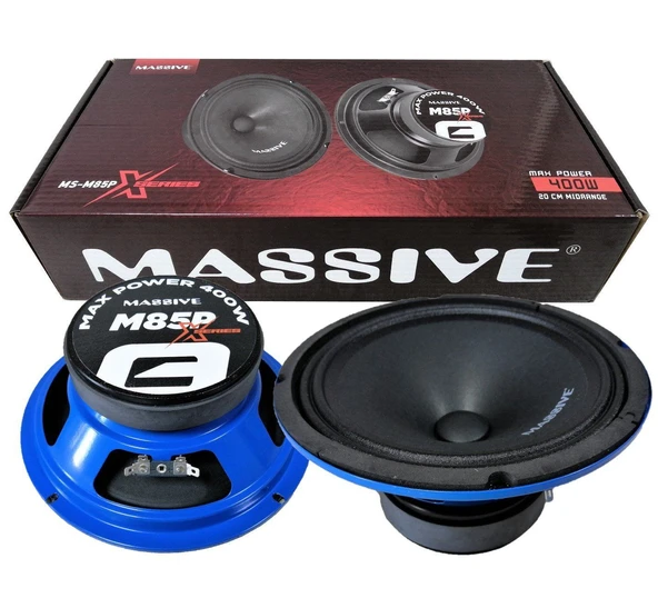 Massive M85px Seri 20 Cm 400w 150 Rms Midrange Mavi Kasa ürün görseli 1