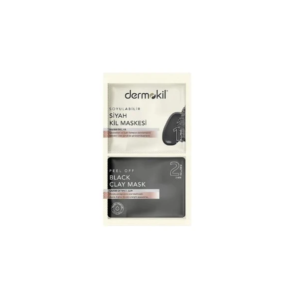 Dermokil Siyah Soyulabilir Kil Maskesi 2 x 7,5 ml ürün görseli 1