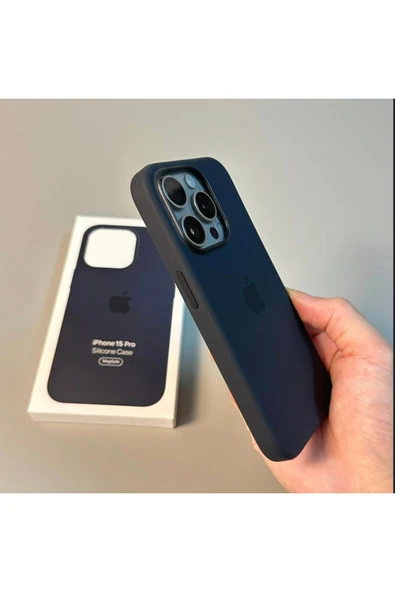 RainyFire Tech iPhone 14 Pro MagSafe Animasyonlu Kutulu Liquid Silikon Kadife İçli Kılıf – Siyah ürün görseli 1
