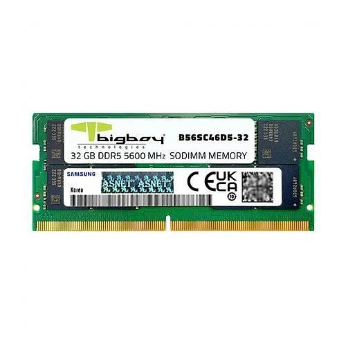 BIGBOY 32GB DDR5 5600MHZ CL46 B56SC46D5-32 SODIMM RAM ürün görseli 1
