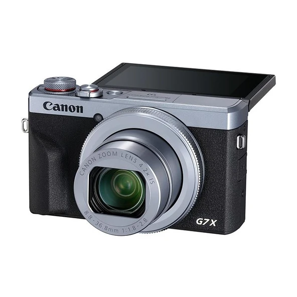 PowerShot G7 X Mark III Gümüş Fotoğraf Makinesi (Canon Eurasia Garantili) ürün görseli 1