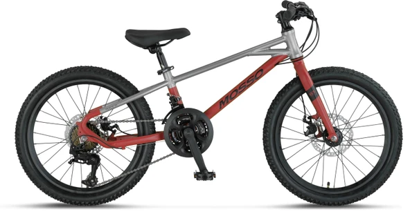 MOSSO DEMARCH M-20-MD ERKEK ÇOCUK BİSİKLETİ  228H 20 JANT 21 VİTES GREY RED ürün görseli 1