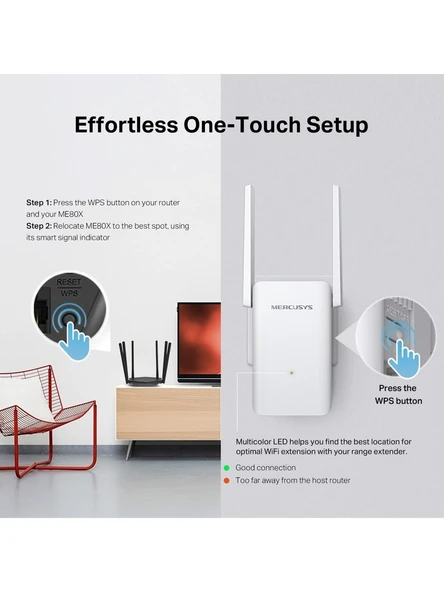 Mercusys ME80X AX3000 WiFi Range Extende - Resim 7