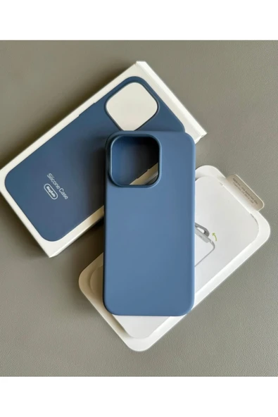Classy Apple iPhone 15 Pro MagSafe Animasyonlu Kutulu Liquid Silikon Kadife İçli Kılıf ürün görseli 1