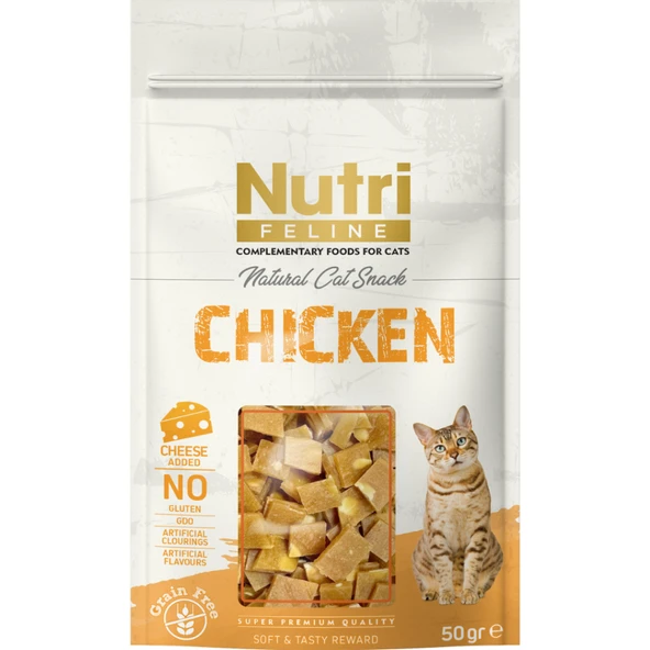 Nutri Feline Tavuklu ve Peynirli Kedi Ödül Maması 50gr ürün görseli 1