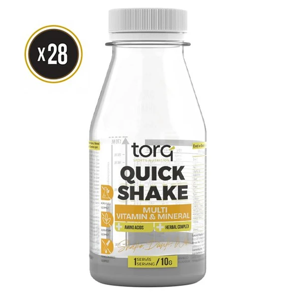 Torq Nutrition Quick Shake Multivitamin Multimineral 10 Gr - 28 adet ürün görseli 1