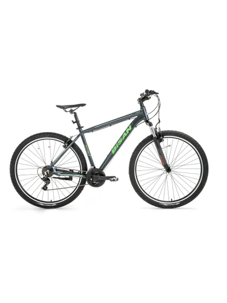 BİSAN ATLAS ERKEK DAĞ BİSİKLETİ 43CM V 26 JANT 21 VİTES PARLAK GRİ YEŞİL ürün görseli 1