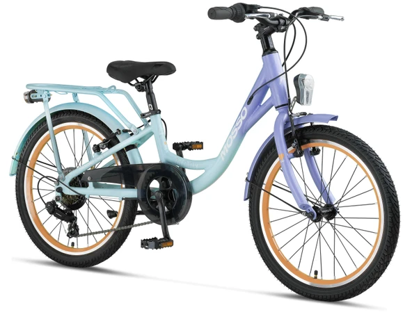 MOSSO INFINITY-20-V KIZ ÇOCUK BİSİKLETİ 254H 20 JANT 6 VİTES MATT UNICORN ürün görseli 1