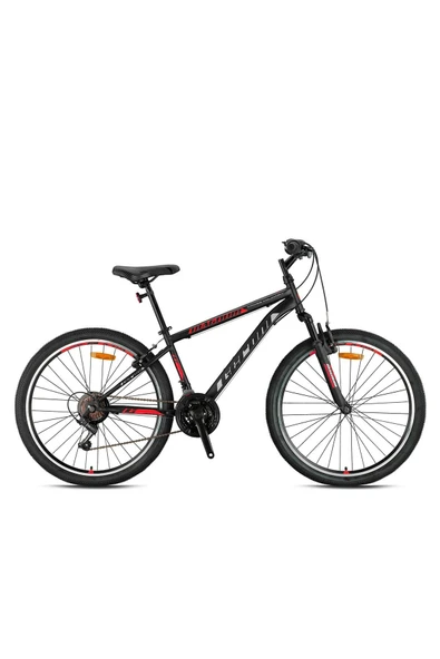 GERONI MAGNUM - 24" - MTB - 13' - 21 Vites - V.B - Mat Siyah-Gri/Kırmızı Çocuk Bisikleti ürün görseli 1