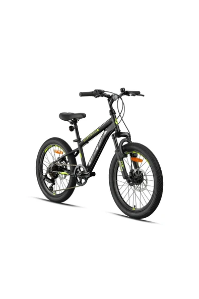 GERONI MAGNUM - 20" - MTB - 11' - 7 Vites - V.B - Mat Siyah-Gri/Yeşil Çocuk Bisikleti ürün görseli 1