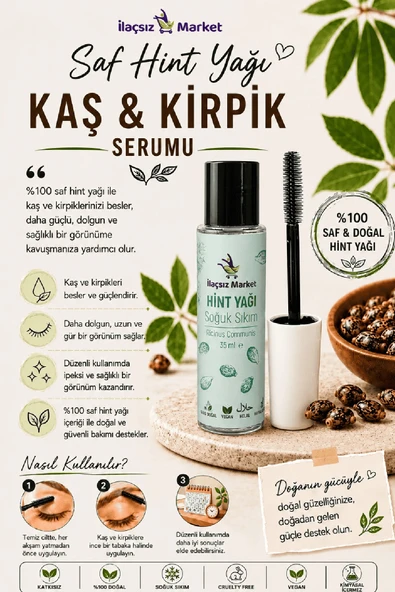 Hint Yağı Kaş ve Kirpik Serumu - 35 CC ürün görseli 1
