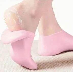 Küçük Boy Silikon Nemlendirici Ayak Bakım Çorabı Pembe ürün görseli 1