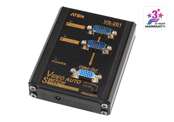 ATEN VS-201 2 PORT VGA VİDEO SWİTCH ürün görseli 1