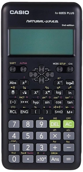 Casio FX-82ES Plus Siyah Bilimsel Fonksiyonlu Hesap Makinesi 2.Versiyon ürün görseli 1