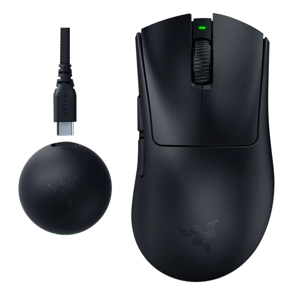 Razer DeathAdder V4 Pro 45000 DPI 8000Hz Hyperspeed Kablosuz Sİyah Gaming Mouse ürün görseli 1